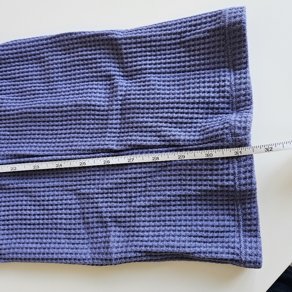 Calvin Klein Performance Plus blue waffle knit thermal activte lounge pants 2X - Picture 16 of 16
